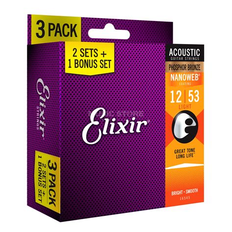 elixir nanoweb 12-53 phosphor bronze strings|elixir acoustic phosphor bronze string.